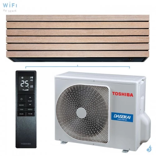 Toshiba RAS-B18S4KVDG-E / RAS-18S4AVPG-E DAISEIKAI 10 WOOD Oldalfali split szett